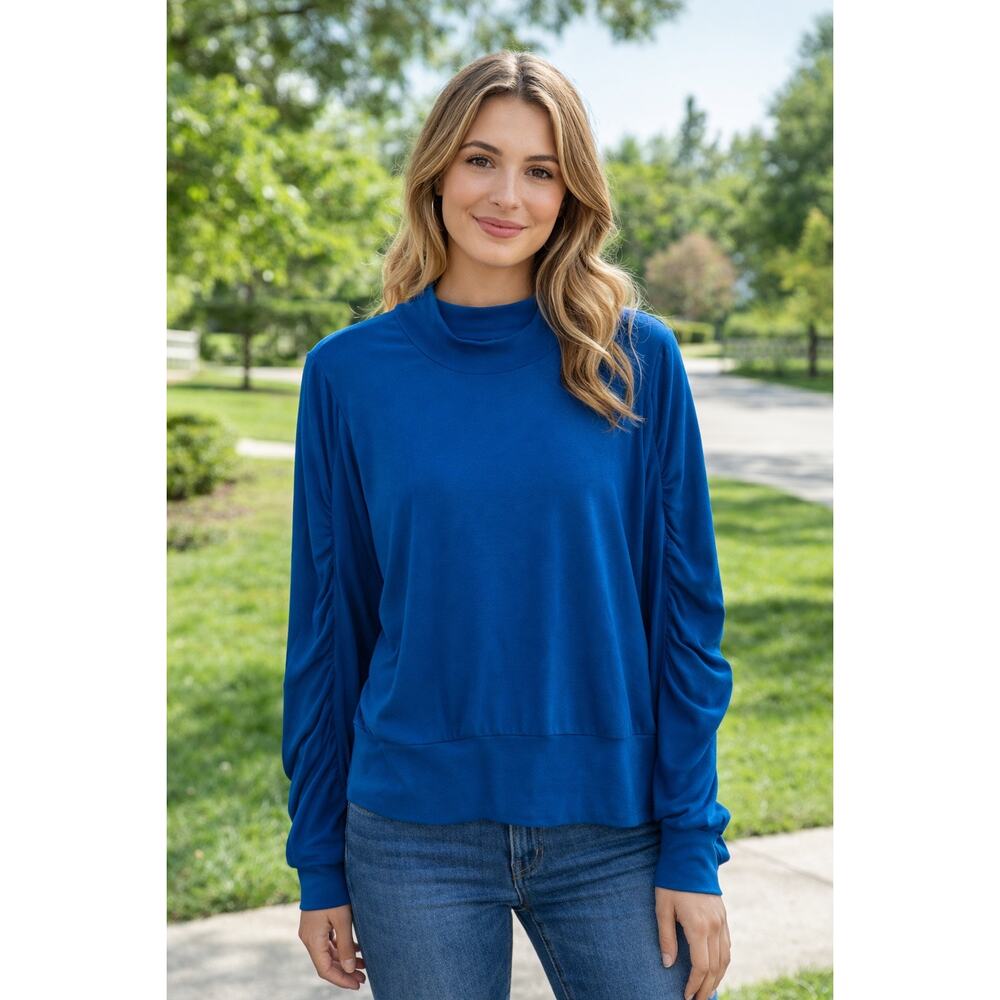 Jack+Avery Ruched Sleeve Top